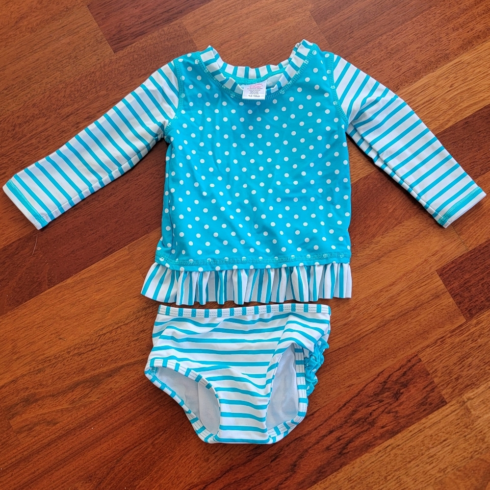 Ruffle Butts Two Piece (rash guard)